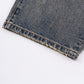Studs Tribal Leather Patch Curve Denim