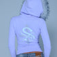 Baby Cross Fur Zip Hoodie - Cropped Fit Women'S
