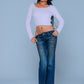 Baby Cross Cropped Mohair Knit Women'S