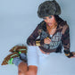 Camouflage Not Your Baby Cropped Zip Hoodie Women'S
