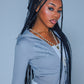 Multiple Cross Pierced Zip Hoodie Women'S