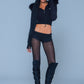 Baby Cross Fur Zip Hoodie - Cropped Fit Women'S