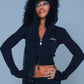 Multiple Cross Rhinestone Mesh Cap