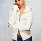 Sparkle Rhinestone Zip Hoodie Women's