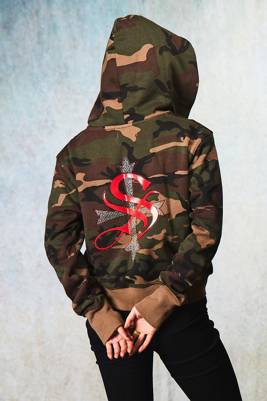 Baby Cross Zip Hoodie - Regular Fit Women's