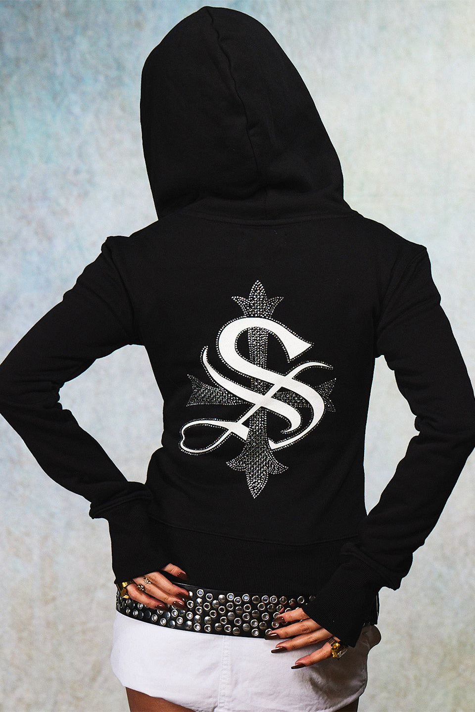 Baby Cross Zip Hoodie - Tight Fit Women's