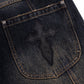 Switching Pierced Baggy Jeans