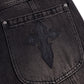Switching Pierced Baggy Jeans