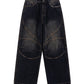 Switching Pierced Baggy Jeans