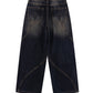 Switching Pierced Baggy Jeans