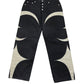 Tc Leather Washing Denim Pants