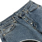 Tc Leather Washing Denim Pants