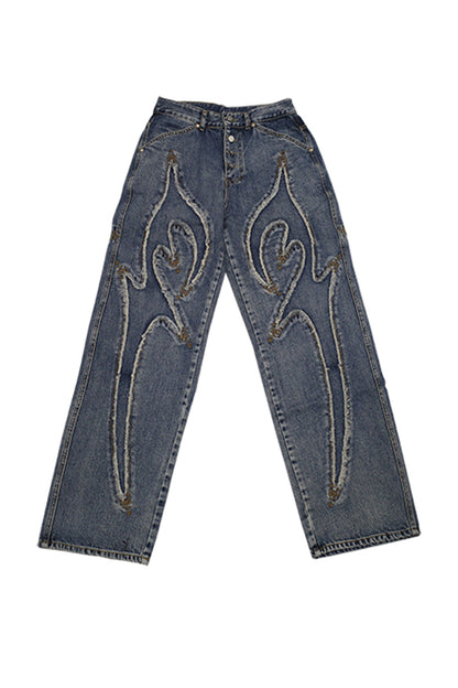 Tribal Denim Pants