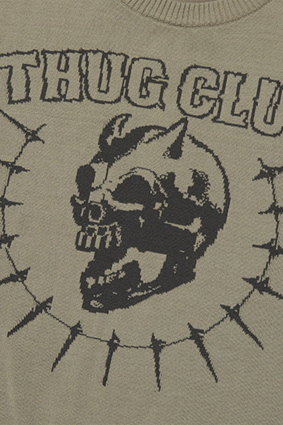 Tc Riding Skull Knit Sweater
