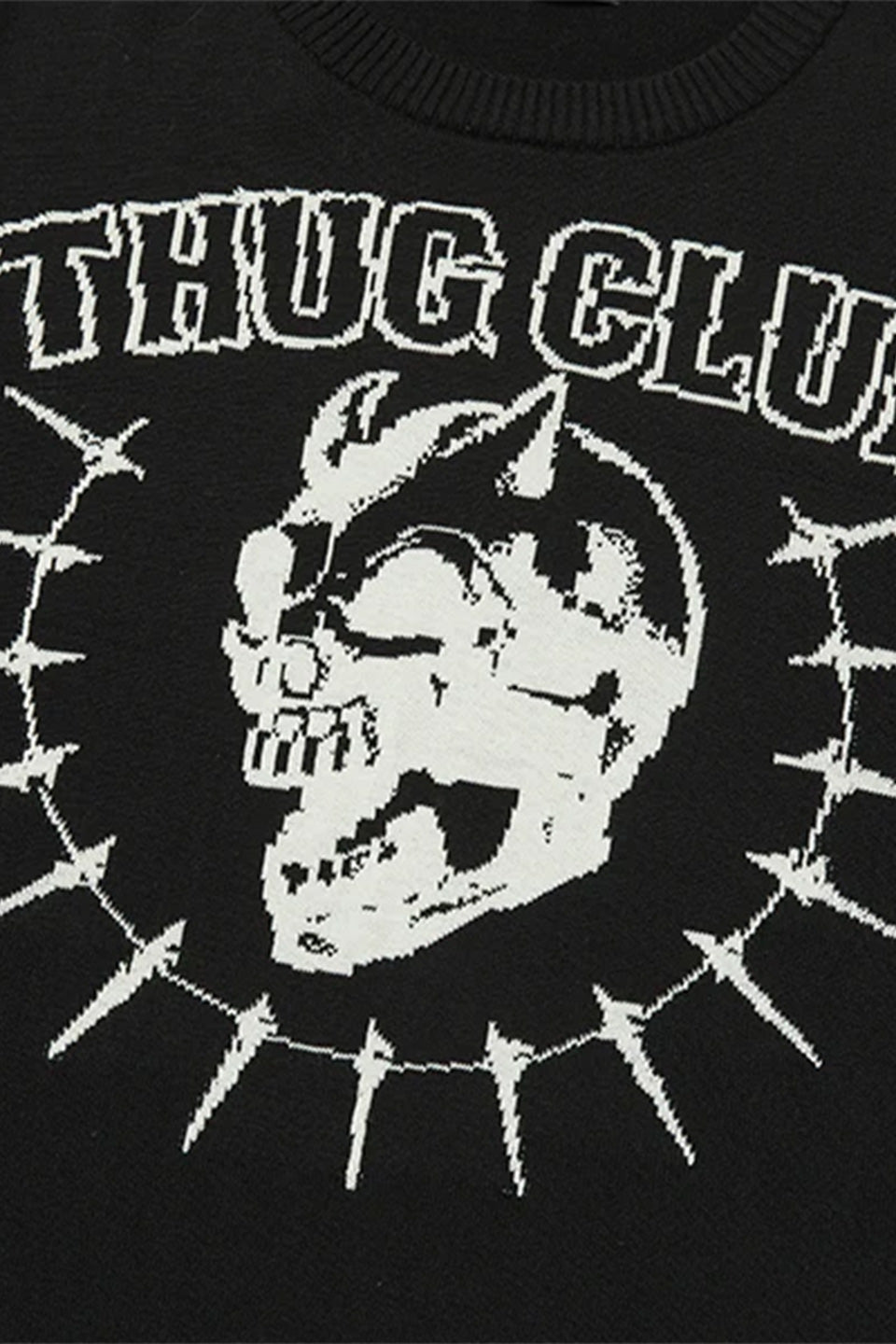 Tc Riding Skull Knit Sweater