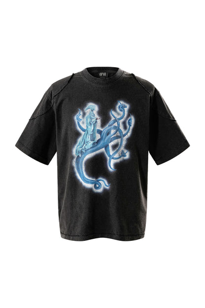 Threaded Washed Short Sleeves