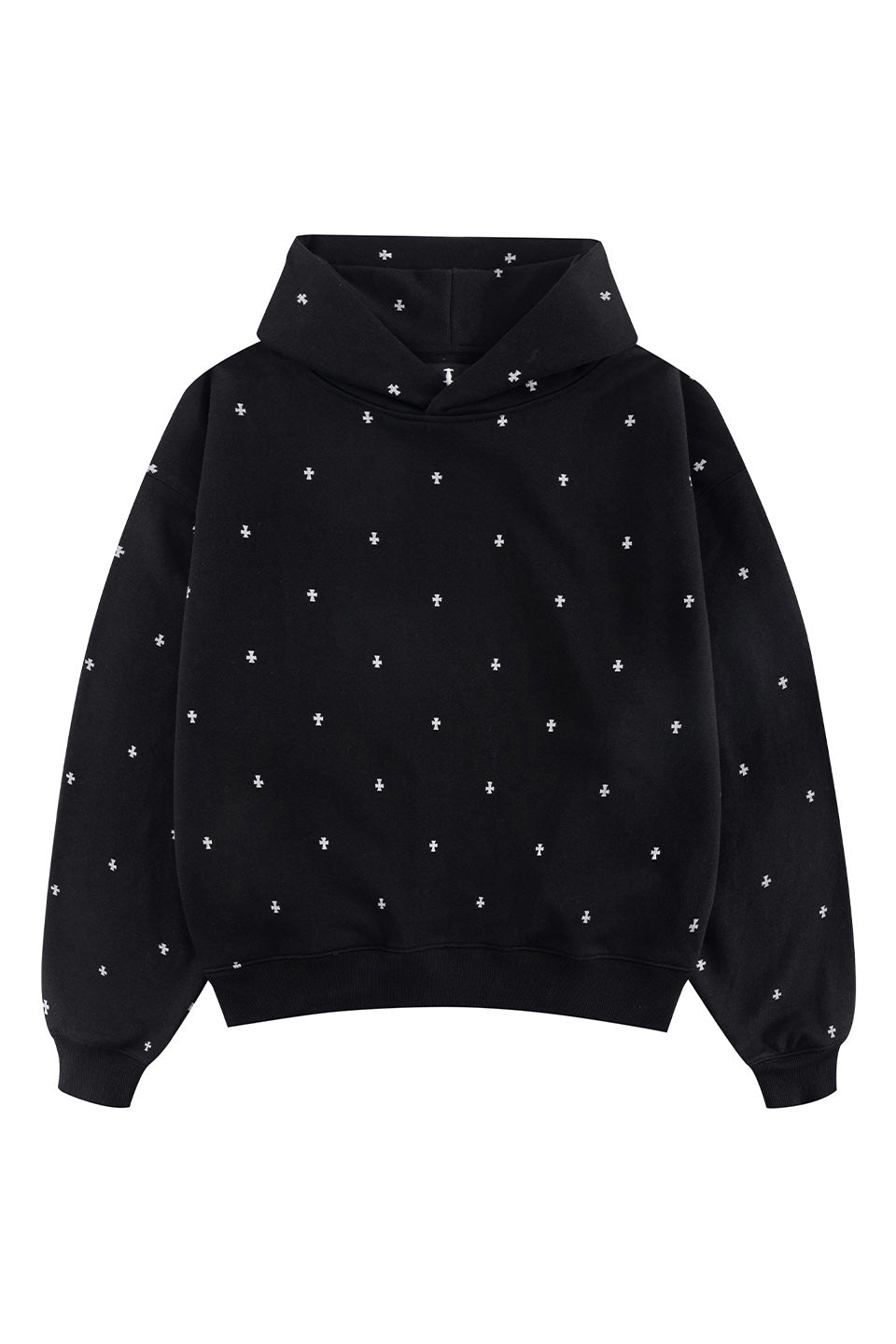 Tiny Cross Glitter Pullover Hoodie