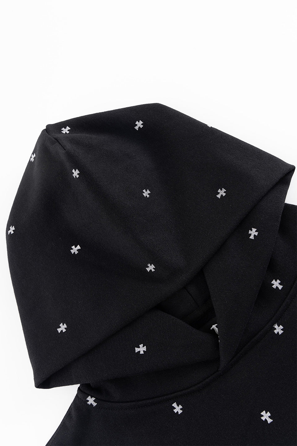 Tiny Cross Glitter Pullover Hoodie