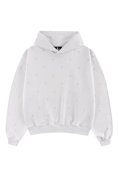 Tiny Cross Glitter Pullover Hoodie