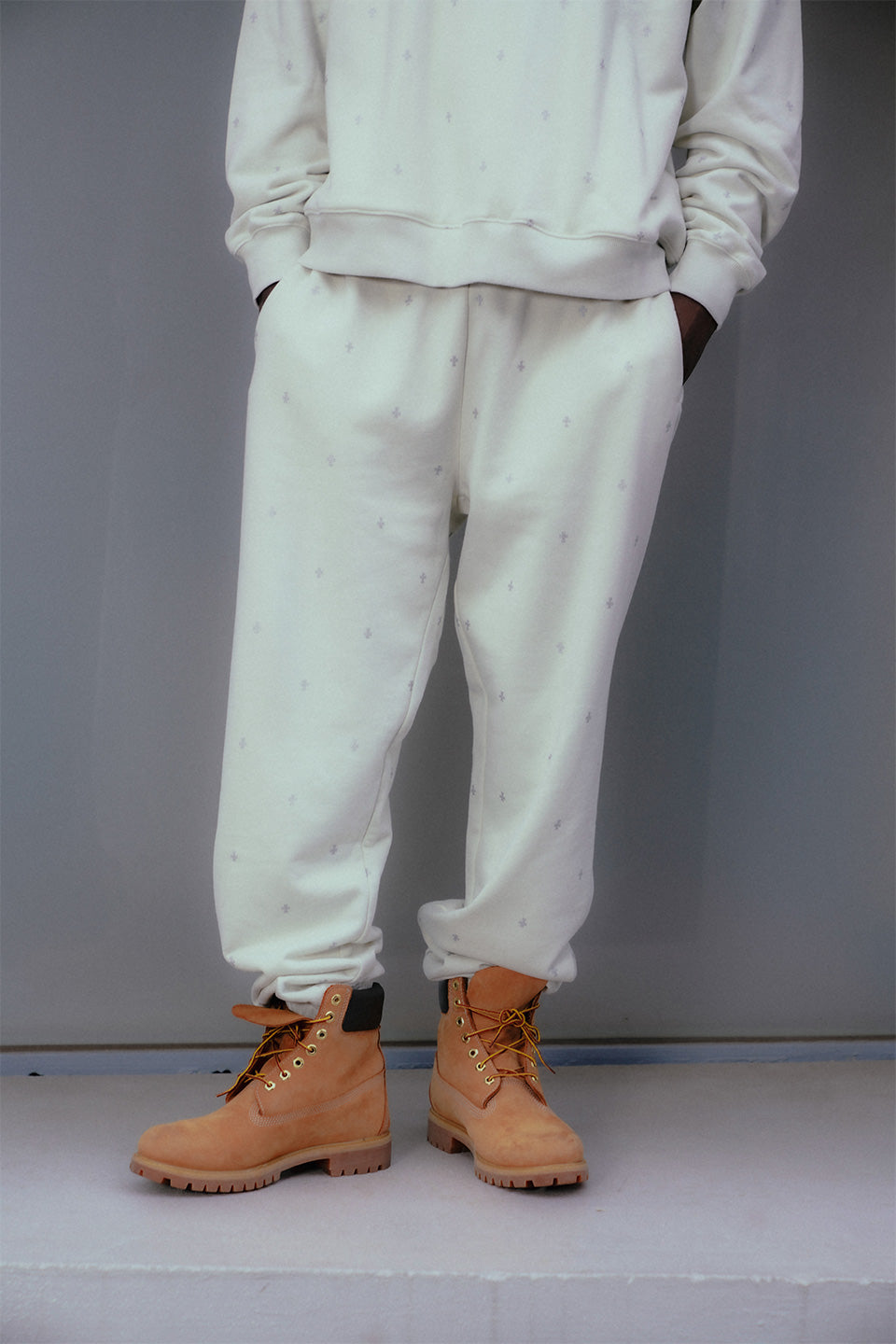 Tiny Cross Glitter Sweat Pants