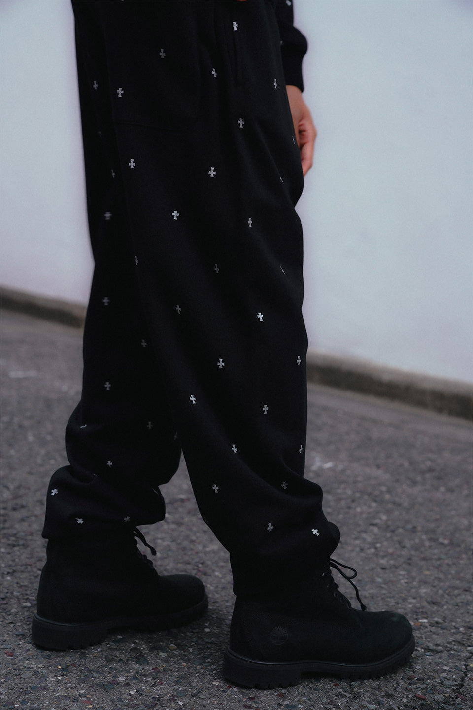 Tiny Cross Glitter Sweat Pants