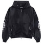 Tribal Bones Pierced Zip Hoodie