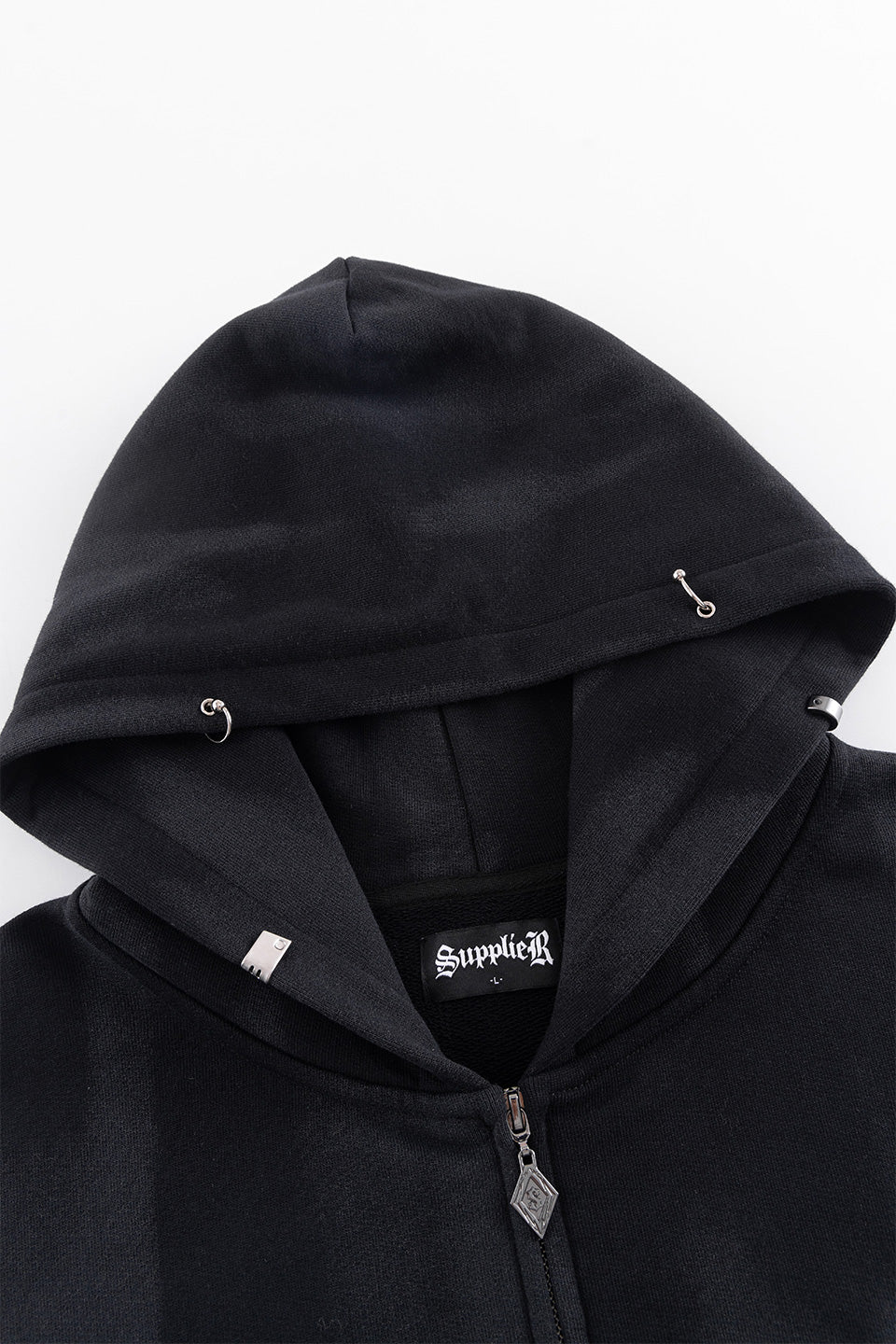 Tribal Bones Pierced Zip Hoodie