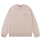 Tribal Cross Leather Patch Crew Knit