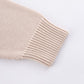 Tribal Cross Leather Patch Crew Knit