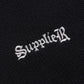 Tribal Cross Leather Patch Crew Knit