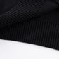 Tribal Cross Leather Patch Crew Knit