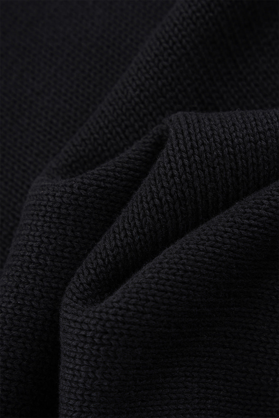Tribal Cross Leather Patch Crew Knit