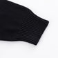 Tribal Cross Leather Patch Crew Knit