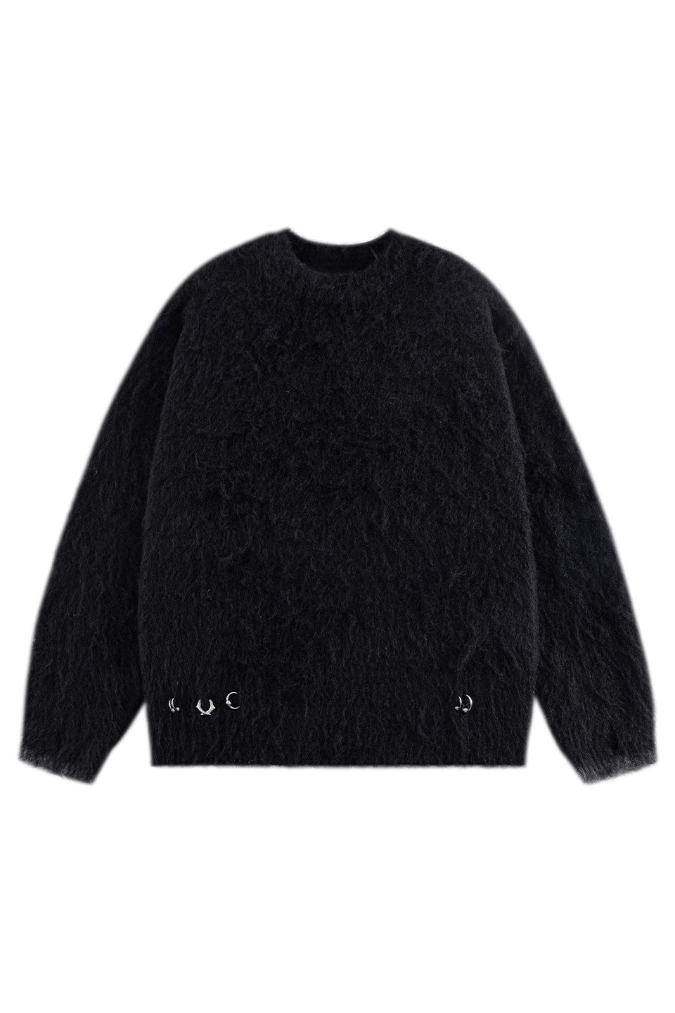 Tribal Cross Pierced Shaggy Knit