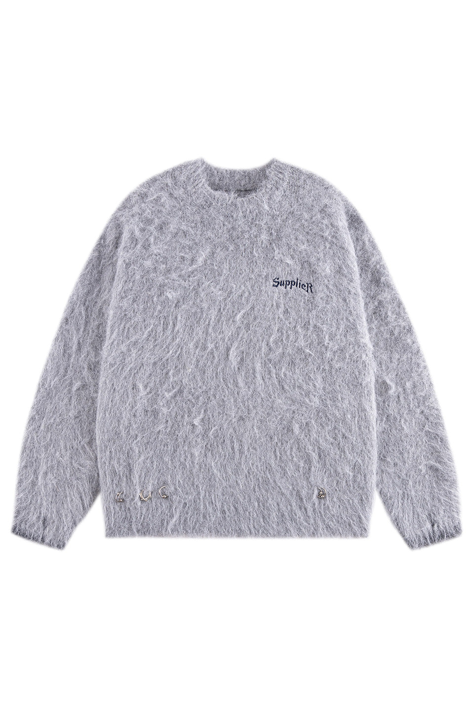 Tribal Cross Pierced Shaggy Knit