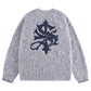 Tribal Cross Pierced Shaggy Knit