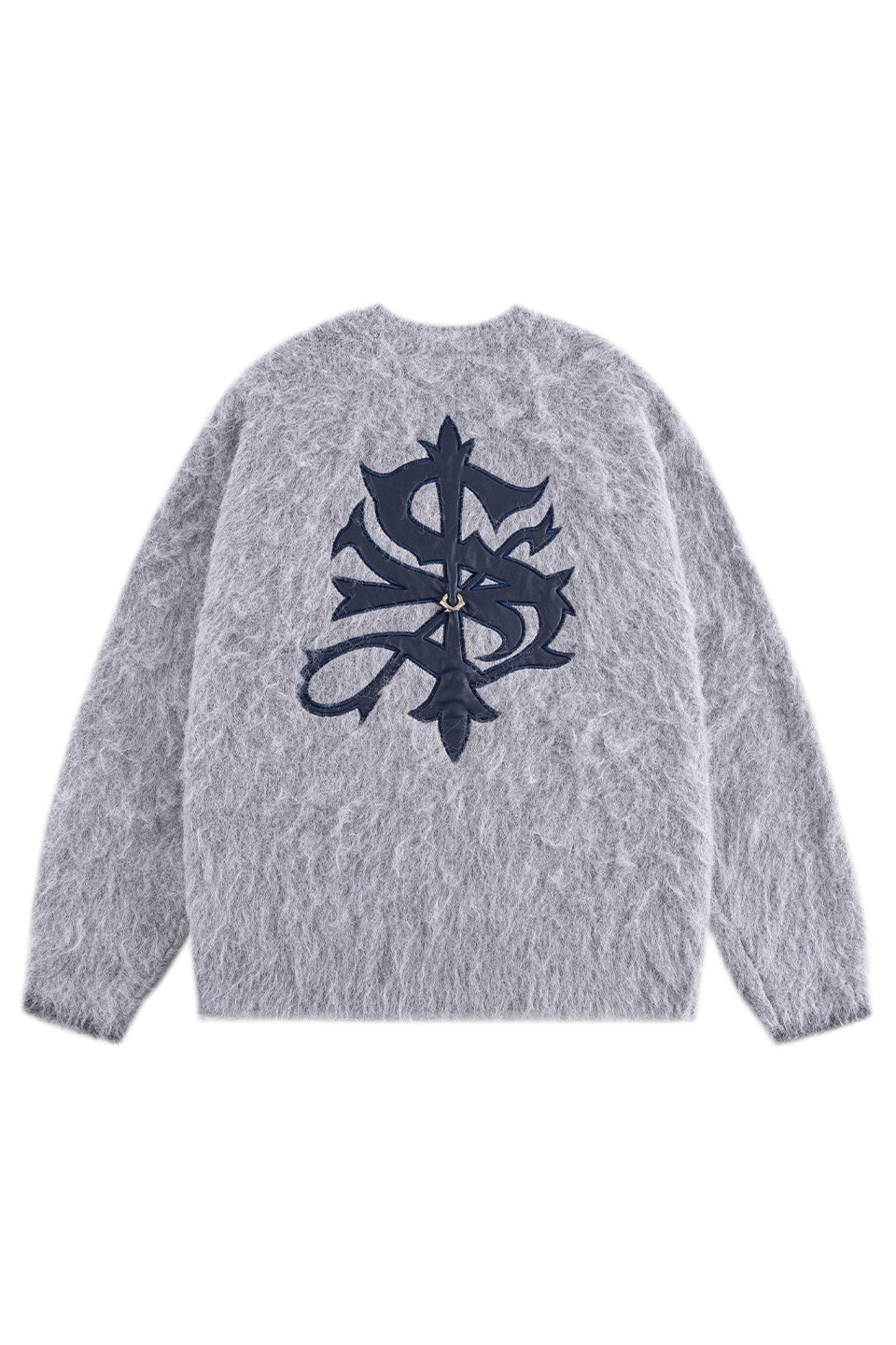 Tribal Cross Pierced Shaggy Knit