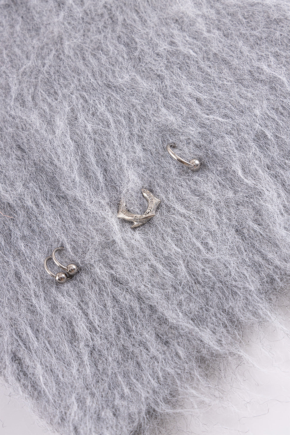 Tribal Cross Pierced Shaggy Knit