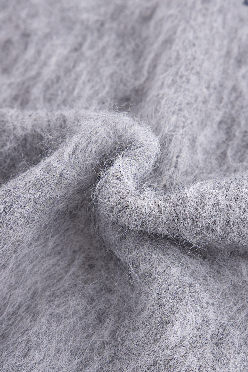 Tribal Cross Pierced Shaggy Knit