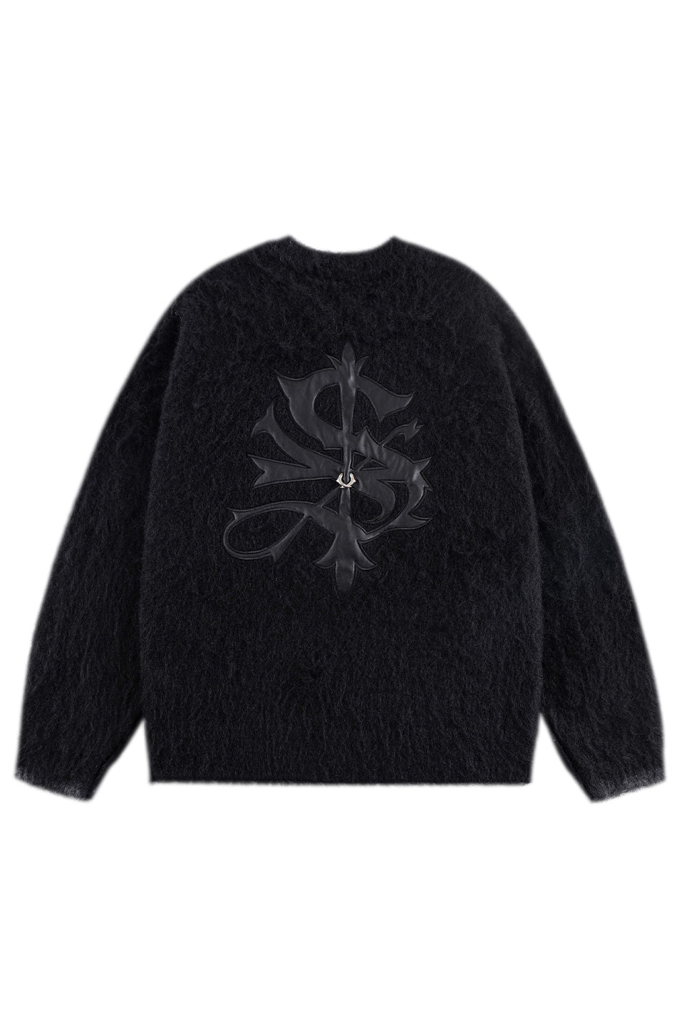 Tribal Cross Pierced Shaggy Knit