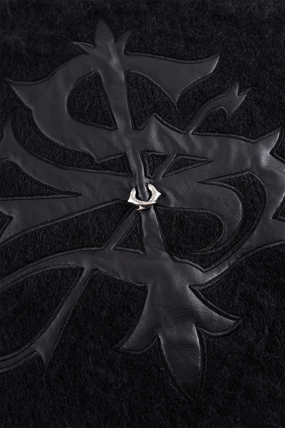 Tribal Cross Pierced Shaggy Knit