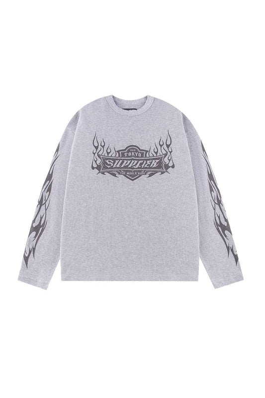 Tribal Fire Pattern Thermal Long Sleeve