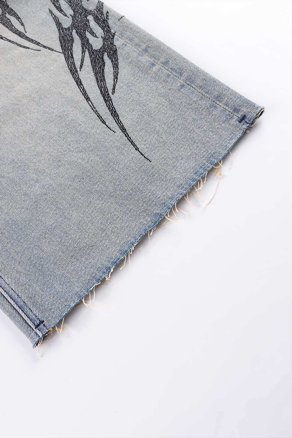 Tribal Rhinestone Denim Shorts