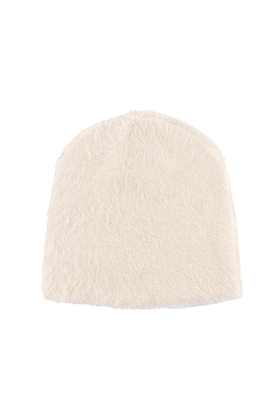 Triple Cross Shaggy Knit Beanie