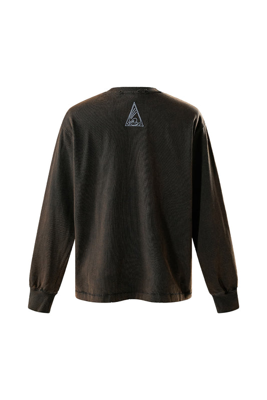 Two-Color Printed Long Sleeves (Washed + Damaged)