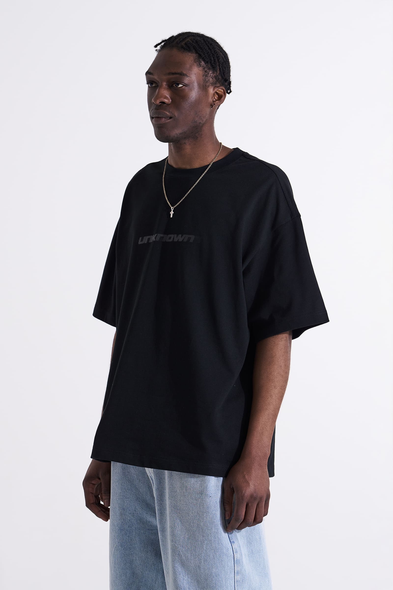 Black Reflective Logo Graphic Tee