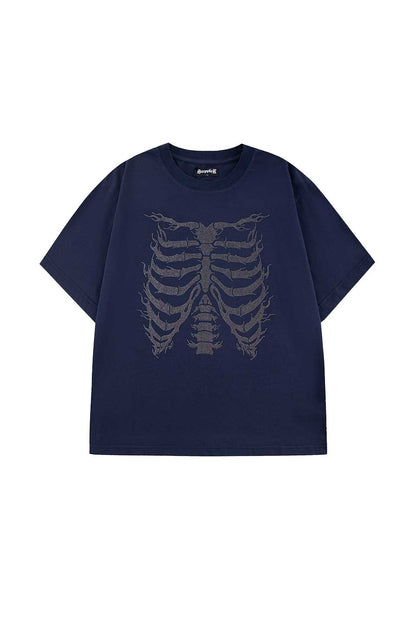 Rhinestone Fire Bones Tee