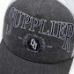 Vintage Wash Denim College Logo Mesh Cap