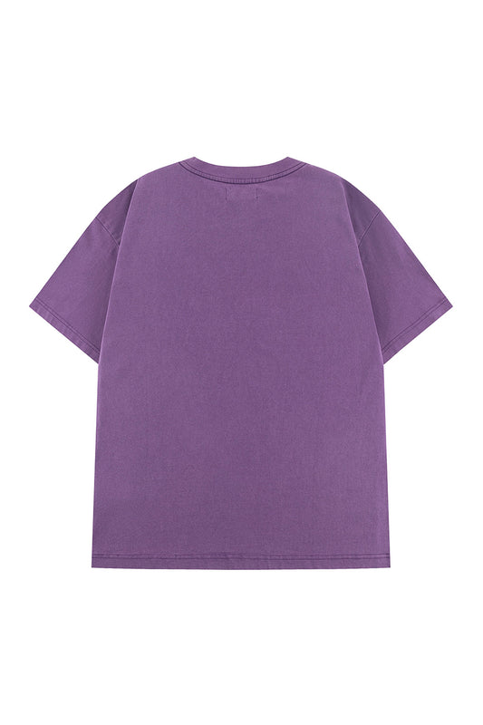 Vintage Wash Embroidery Cross Tee