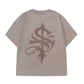 Vintage Wash Melt Cross Rhinestone Tee